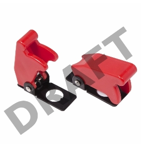 Защитная крышка для тумблеров типа KN и ASW  красная  REXANT