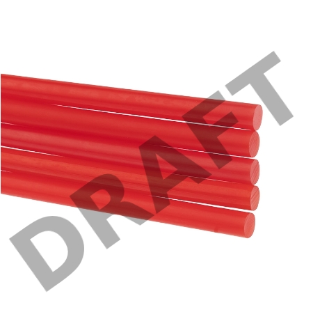 Клеевые стержни REXANT, Ø7 мм, 100 мм, красные, 6 шт., блистер