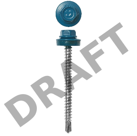 Зубр Саморезы для крепления кровель. матер. к дерев. обреш., цвет RAL 5009 