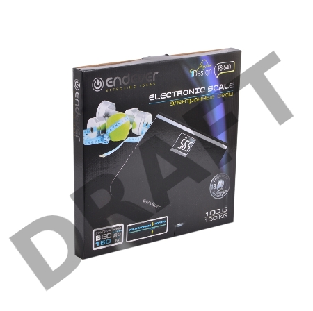 Электронные напольные весы Endever Skyline FS-540, вес до 150 кг., стекло повышенной прочности, LCD-дисплей,  авто откл.