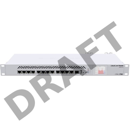 Маршрутизатор Mikrotik Cloud Core Router CCR1016-12G (12) 10/100/1000 Mbit/s Gigabit Ethernet with Auto-MDI/X; Tilera Tile-Gx16; 2GB RAM; OS: L6