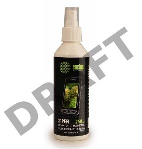 Спрей Cactus CS-S3002 для чистки LCD-мониторов, КПК, мобильных телефонов, 250 мл