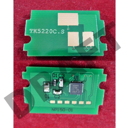 Чип для Kyocera Ecosys P5021cdn/M5521cdn  (TK5220C) Cyan 1.2K (ELP, Китай)