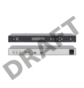 Преобразователь сигнала Kramer Electronics FC-42 компонентного сигнала HDTV в сигнал HD-SDI с генератором тестов и контрольным выходом VGA, разрешения 720p и 1080i (до 60 Гц), 1080p (до 30 Гц)