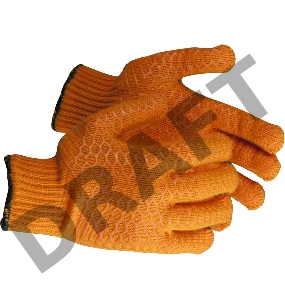 Перчатки ЗУБР трикотажные, с противоскользящим двусторонним перекрестным покрытием, L-XL