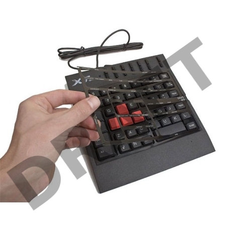 Клавиатура A4 X7-G100 черный USB Multimedia Gamer