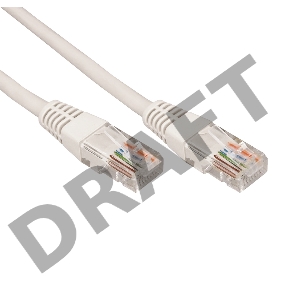 Патч-корд U/UTP REXANT категория 6A (10G), RJ45-RJ45, неэкранированный, 28AWG, LSZH, серый, 5 м