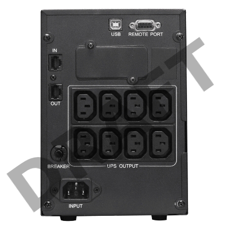 Источник бесперебойного питания Powercom Smart King Pro+ SPT-1000-II LCD 800Вт 1000ВА черный