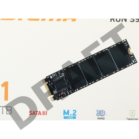 Накопитель SSD Digma SATA III 1Tb DGSR1001TS93T Run S9 M.2 2280