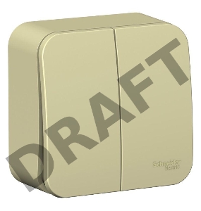 Выключатель 2-кл. ОП BLANCA (сх.5) 10А 250В изол. пласт. беж. SchE BLNVA105017