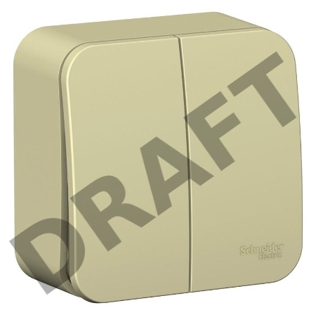 Выключатель 2-кл. ОП BLANCA (сх.5) 10А 250В изол. пласт. беж. SchE BLNVA105017