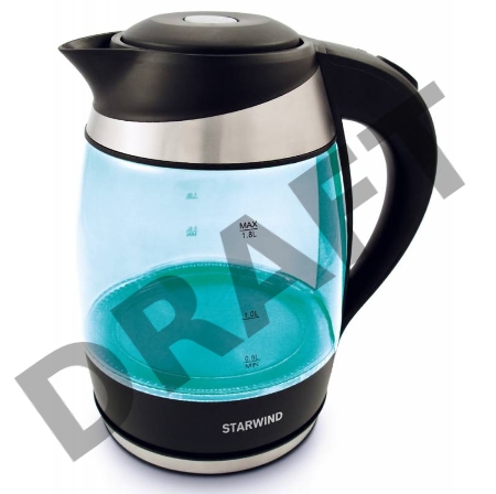 Чайник электрический Starwind SKG2219 1.8л. 2200Вт бирюзовый (корпус: стекло) Чайник электрический Starwind SKG2219 1.8л. 2200Вт бирюзовый (корпус: стекло)