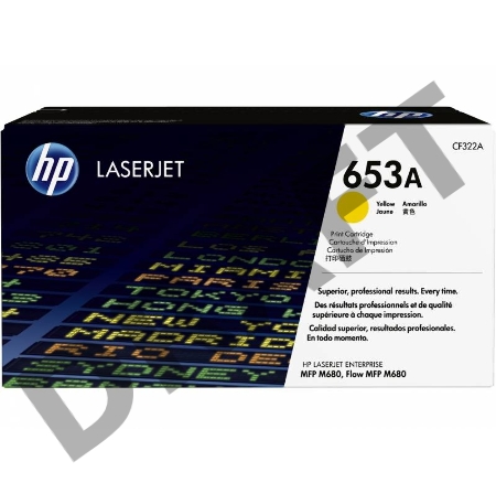 Тонер Картридж HP 653A CF322A желтый для HP MFP M680 (16000стр.)