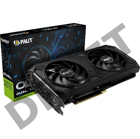 Видеокарта Palit PA-RTX4070 DUAL OC 12GB 12288Mb 192 GDDR6X 1920/21000 HDMIx1 DPx3 HDCP Ret