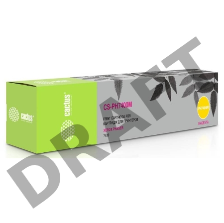 Тонер Картридж Cactus 106R01151 CS-PH7400M пурпурный для Xerox Phaser 7400 (9000стр.)