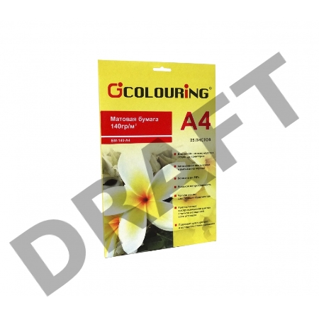 Фотобумага CG-БМ-140-А4-25  матовая, 140 г/м2, А4, 25 листов, 5760 dpi
