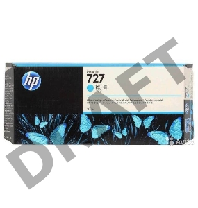 Картридж струйный HP 727 F9J76A голубой для HP DJ T1500/T1530/T2500/T2530/T920/T930 (300мл)