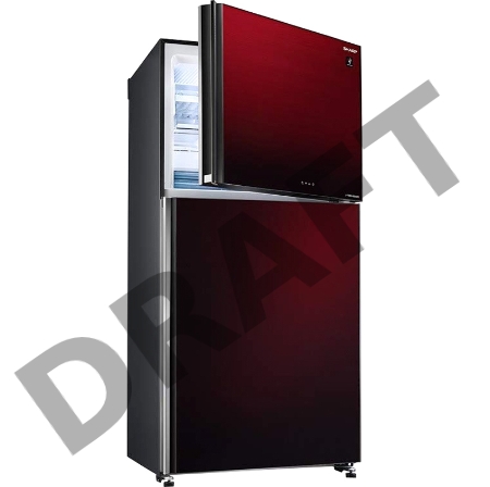 Холодильник Sharp 1670х700х720 см. Full No Frost,Hybrid Cooling. A+ Бордовый.