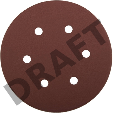 Круг шлифовальный ЗУБР 35566-150-600  МАСТЕР велкро 6отверстий P600 150мм 5шт.