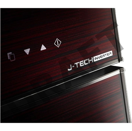 Холодильник Sharp 1670х700х720 см. Full No Frost,Hybrid Cooling. A+ Бордовый.