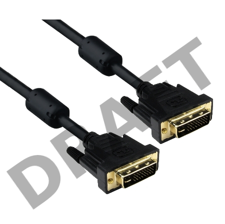 Кабель DVI dual link (25M-25M) 5м Exegate, позолоченные контакты