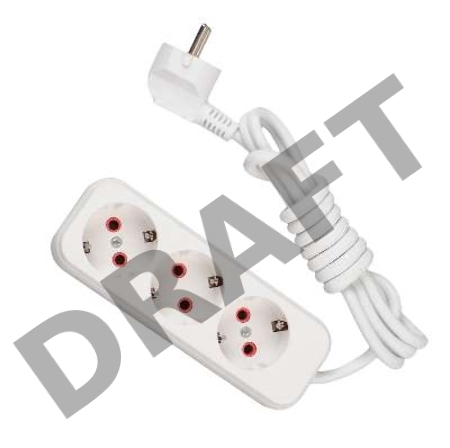 Удлинитель 3х2м с заземл. 16А IP20 Lezard 720-0302-301