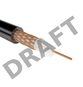 Кабель коаксиальный REXANT РК 75-4-11АИ, бухта 200 м, черный