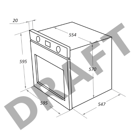 Шкаф духовой электрический MAUNFELD EOEM.769B2, встраиваемый