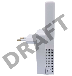 Повторитель беспроводного сигнала Digma D-WR300 10/100BASE-TX белый (упак.:1шт)