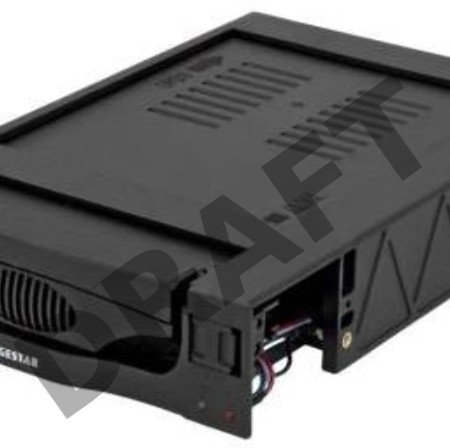 Сменный бокс для HDD AgeStar SR3P-SW-2F SATA пластик черный 3.5