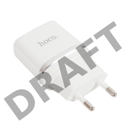 зарядное устройство HOCO c11 Smart single USB charger(EU), белый