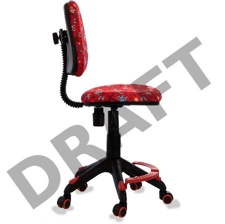 Кресло детское Бюрократ KD-4-F/ANCHOR-RD красный якоря колеса красный