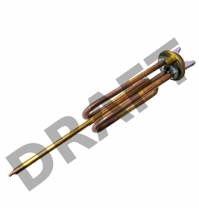 Нагревательный элемент для бойлера, ТЭН, RCA PA - 2000 Вт, фланец М5, 48 мм.