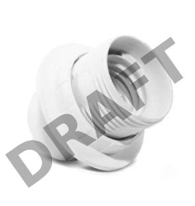 Патрон электрич. E14 с приж. кольцом пластик 2А 250В инд. упак. UNIVersal 7941531