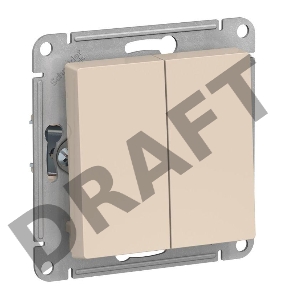 Механизм переключателя 2-кл. ATLAS DESIGN (сх.6) 10АХ беж. SchE ATN000265