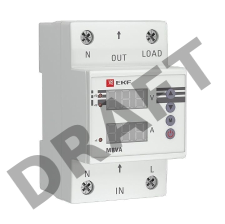 Реле напряжения и тока с дисплеем MRVA 50А PROxima EKF MRVA-50A