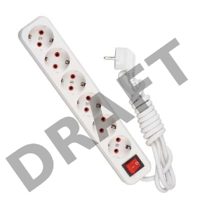 Удлинитель 6х3м с заземл. 16А IP20 с выкл. Lezard 720-0603-602