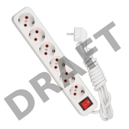 Удлинитель 6х3м с заземл. 16А IP20 с выкл. Lezard 720-0603-602