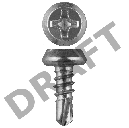 Зубр Саморезы со сверлом, оцинкованные, по листовому металлу до 2мм, п/цилиндр, PH2, 3,8x11мм, ТФ1, 1000шт 4-300151-38-11