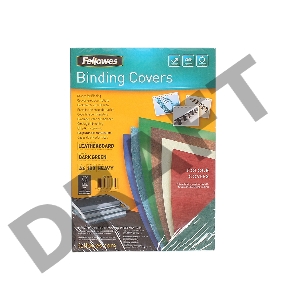 Обложки Delta A4,  Fellowes®, темно-зеленые, 100 шт., картон с тиснением под кожу