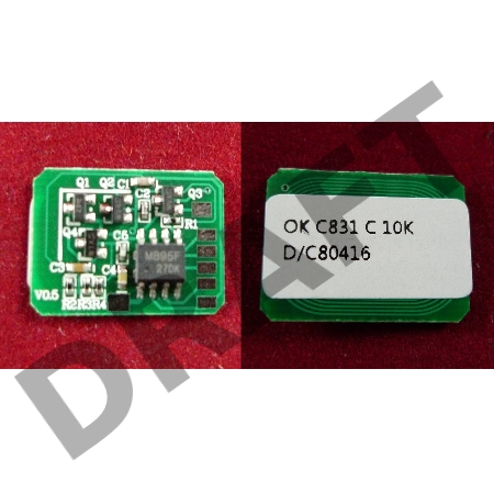 Чип OKI C831/841, Cyan, 10K (44844507) (ELP Imaging®) 