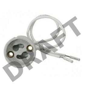 Патрон GU10 провод 2х0.75 15см 2А 250В с этикеткой UNIVersal 5560718