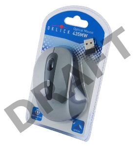 Мышь Oklick 435MW серый/черный оптическая (1600dpi) беспроводная USB (3but)