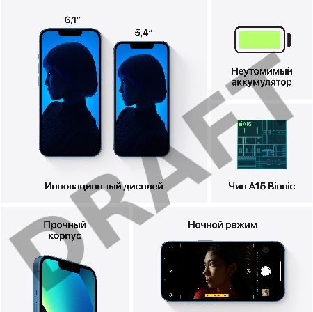 Смартфон iPhone 13 128GB Blue