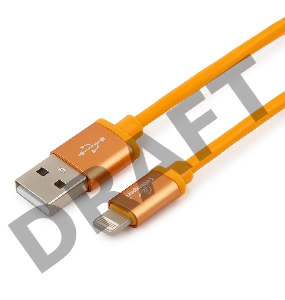 Кабель Cablexpert для Apple CC-S-APUSB01O-1M, AM/Lightning, серия Silver, длина 1м, оранжевый, блистер 