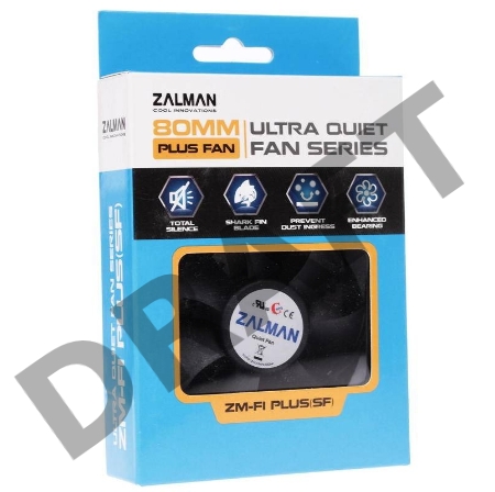 Вентилятор Zalman ZM-F1 Plus (SF) 80x80mm 3-pin 20-23dB 85gr Ret