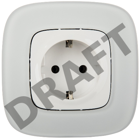 Силовая розетка 2К+З 16А 250В с лицевой панелью. Безвинтовые зажимы.