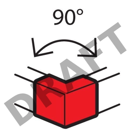 Угол внешний 100х50мм фикс. METRA Leg 638012