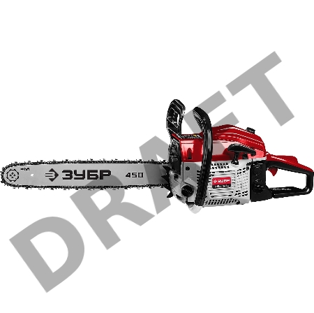 Бензопила Зубр ПБЦ-М52-45, 52 см3, шина 45 см