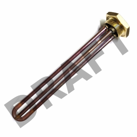 Нагревательный элемент для бойлера, ТЭН, RDT TW3 PA - 1200 Вт, фланец М6, 42 мм